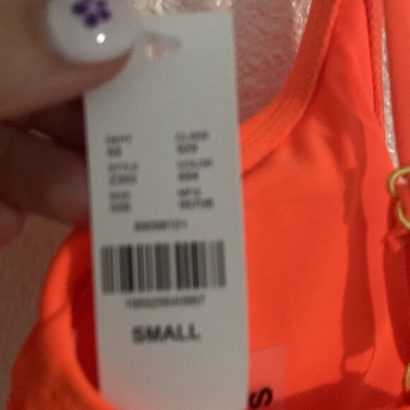 NWT- Gabrielle Union- Neon Orange bikini top- Size Small - Picture 4 of 7